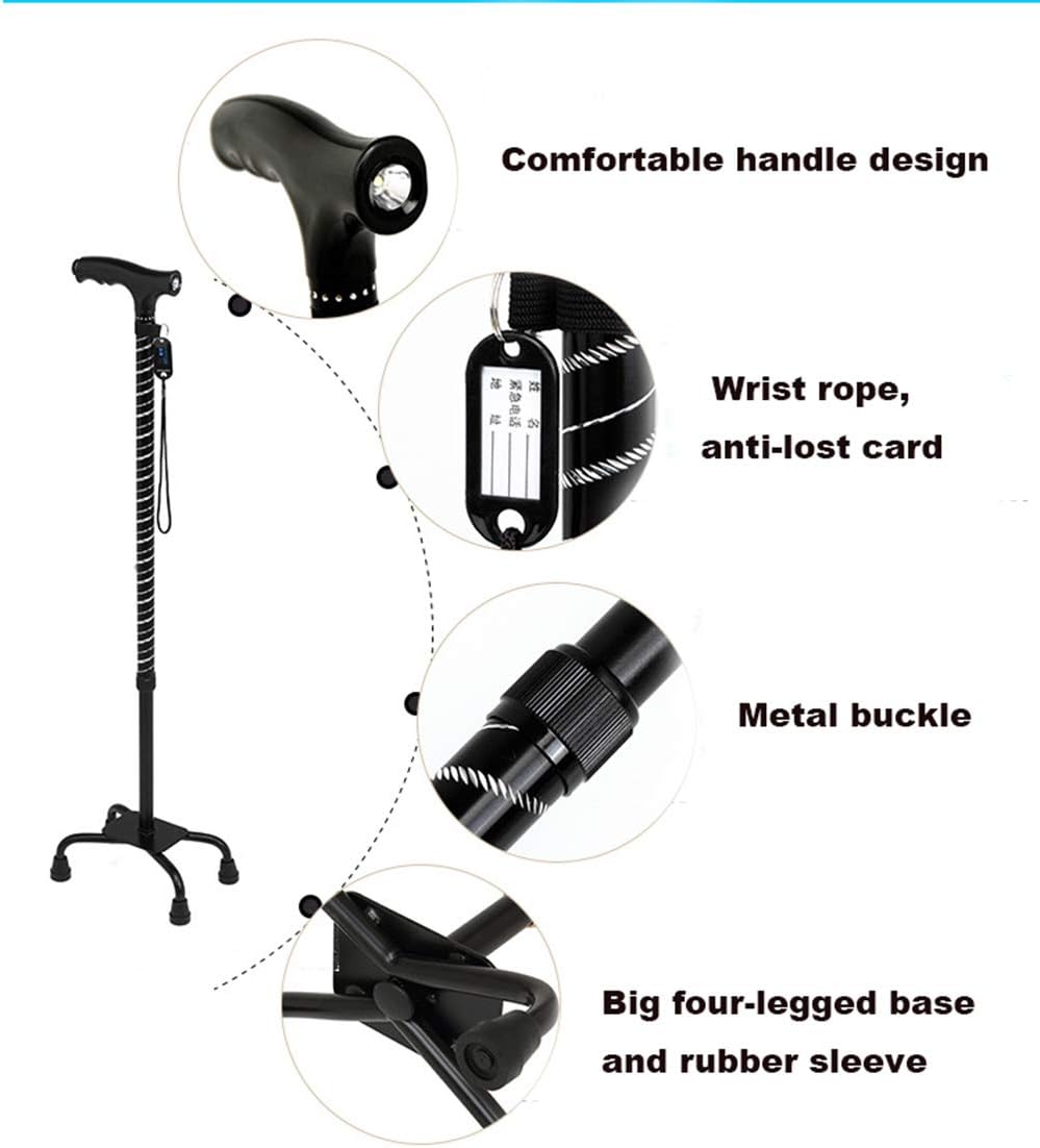 バランス クアッドウォーキングスティック、男性と女性のためのバランス